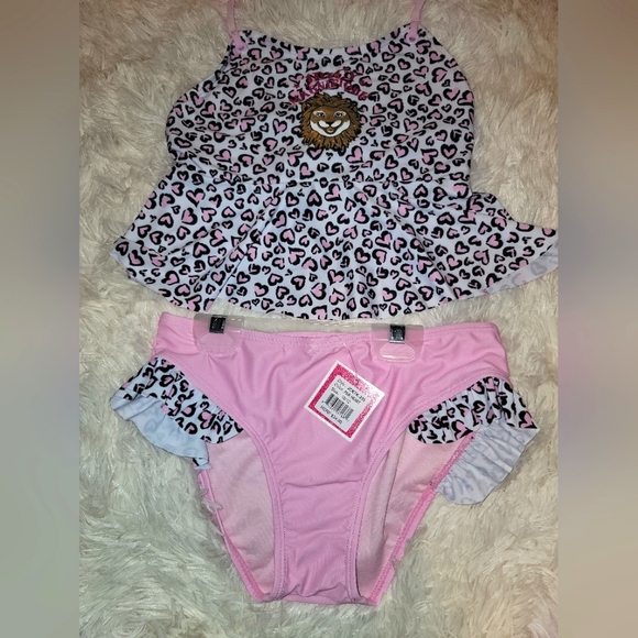 Juicy Couture Black Label Girls 2 Piece Swimsuit- Size 10/12- NWT